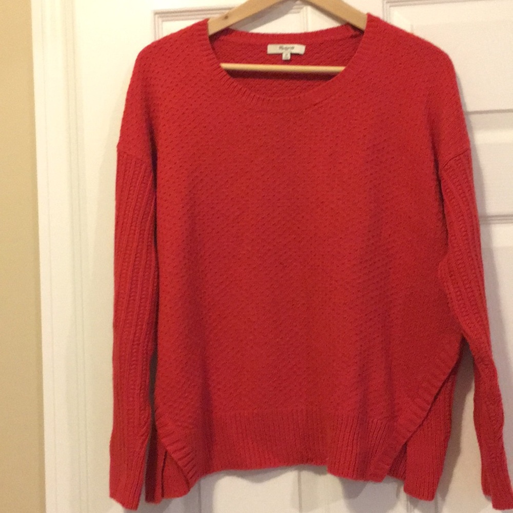 Madewell sweater. Great bright Spring color!